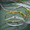 Gold/Silver Thread DIY Hand-Woven Braided Rope Bracelet Kit