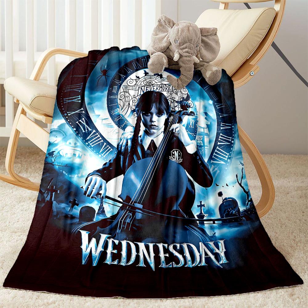Wednesday Addams Clockwork Blanket Suitable for sofas,travel, living rooms also a good gift for friends and family Suitable for all seasons.