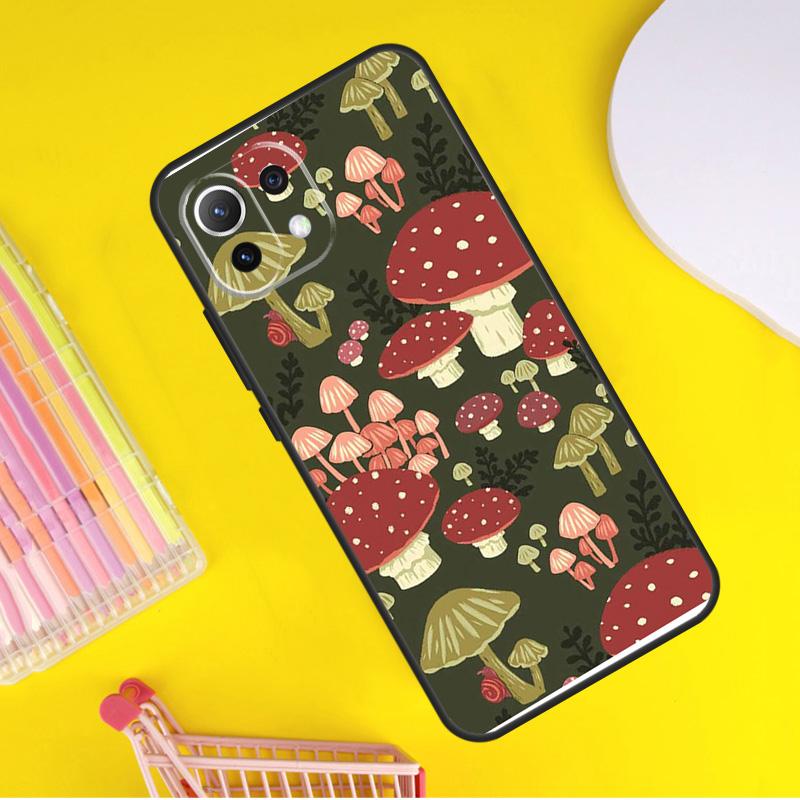 Hippie Mushroom Frog shrooms Cover For Xiaomi 13 14 Ultra 11T 12T 13T 14T Pro POCO X7 Pro X3 X5 F3 F5 F6 M6 X6 Pro Case