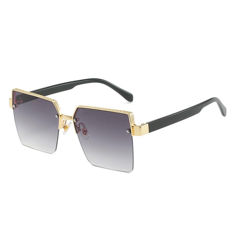 Sunglasses, Square Glasses, Half-Frame Sunglasses For The Milan Catwalk.