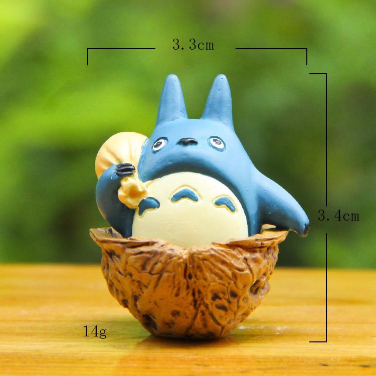 Cartoon My Neighbor Totoro Andwalnut Kernel Coal Balls Resin Miniature Micro Landscape Figures For Gift And Decoration