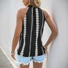 Women's Tassel Lace-up Sleeveless Vest Vacation Ethnic Casual Blouse