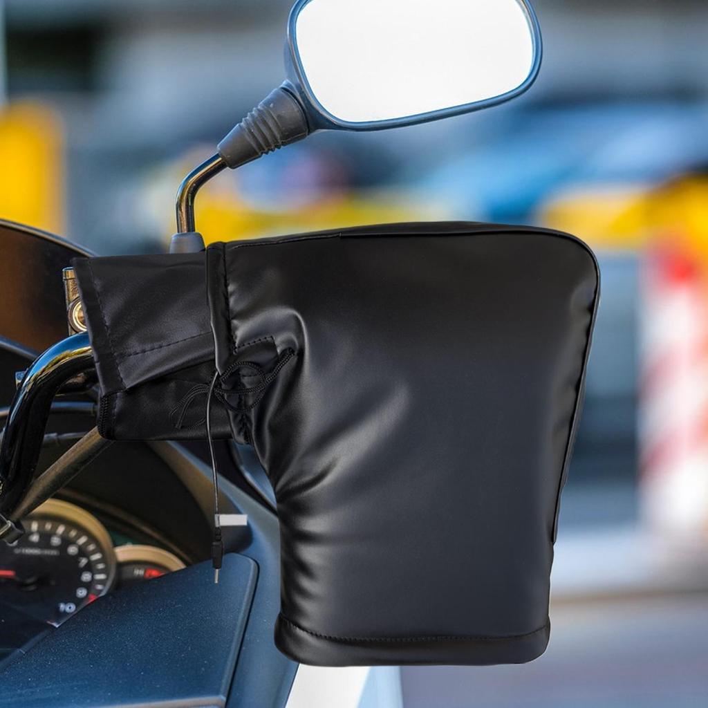 Vyhřívané motocyklové rukavice na řídítka Větruodolné Hřejivé na ruce Zimní cyklistické palčáky Pro skútry ATVs Sněžné skútry