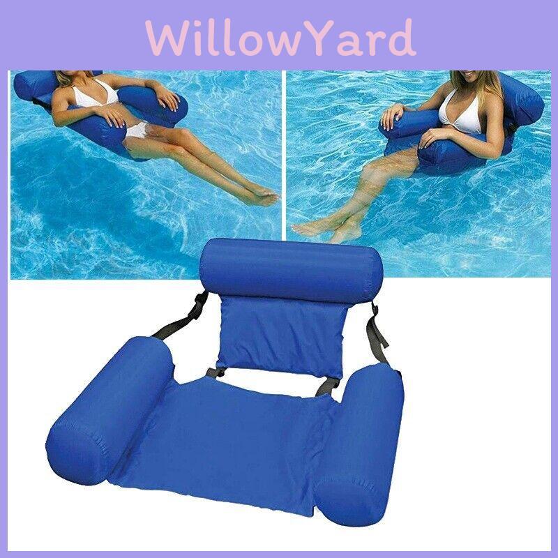 Durable Inflatable Bed And Water Lounge Chair For Relaxation In The Sun