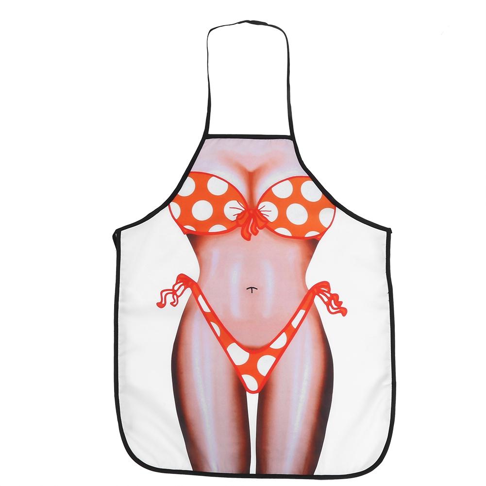 3D Funny Cooking Apron Sexy Man Woman Apron Waterproof Apron