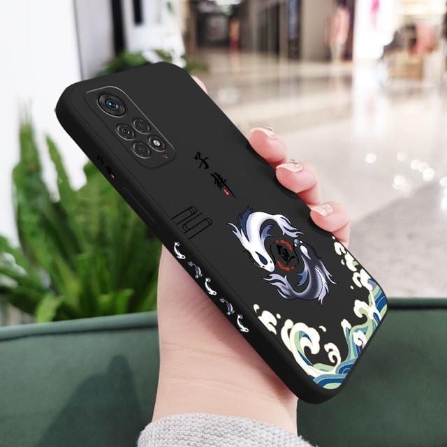 

Чехол для телефона с рисунком «рыба» для Xiaomi Redmi Note 12 11 11S 10 10A 10T 10S 9T 9 8 7 Pro Plus 10C 9A 9C 9T 4G 5G Redmi Note 12 PRO 5G чёрный