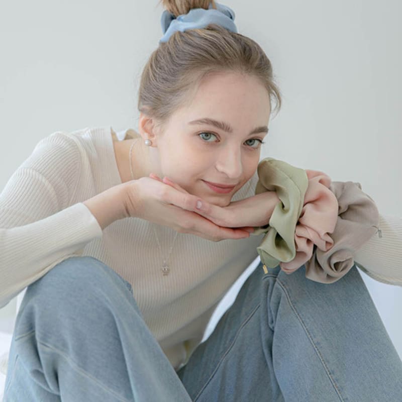 Jean Paul Clarisse Pastel Silk Scrunchie JP-22-038S