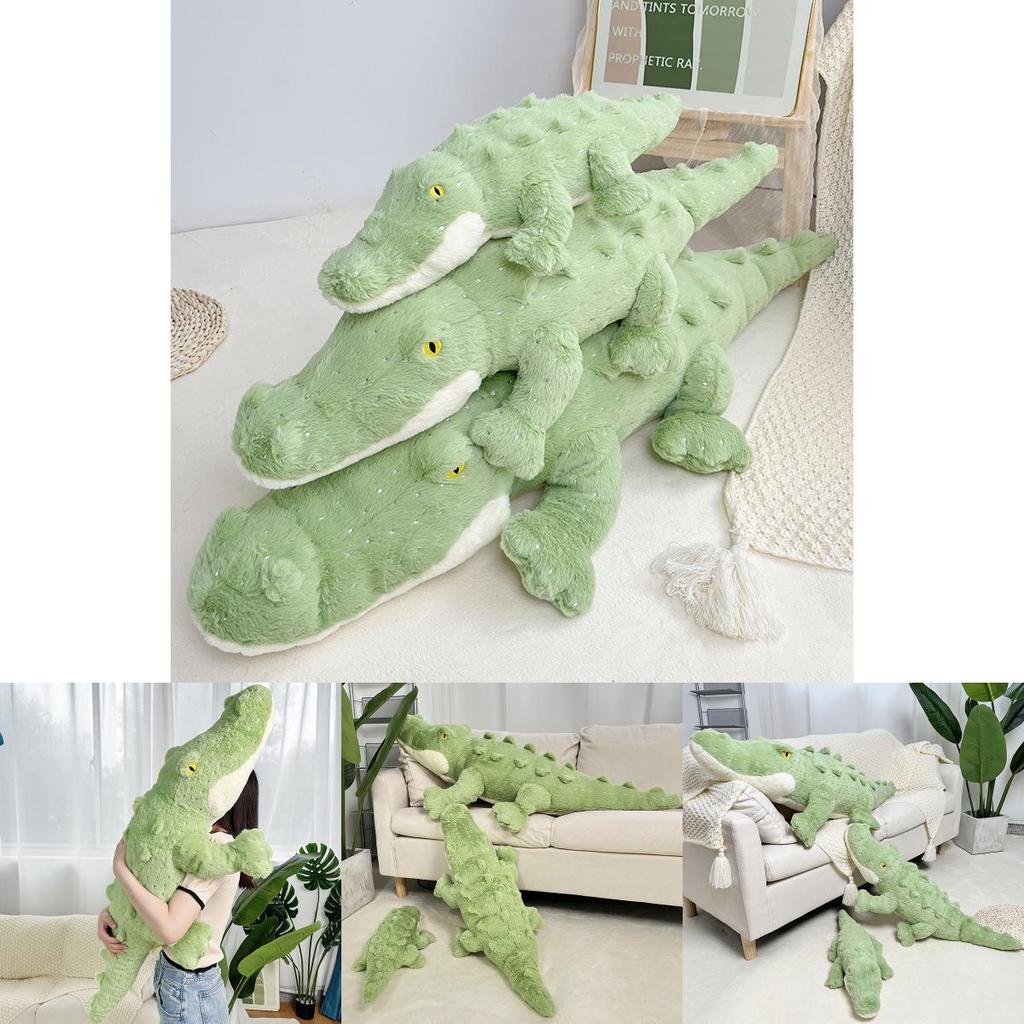 Crocodile Plush Toy Giant Pillow With Pp Cotton Filling For Kids Sleep And Play
