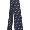 Used THE SOLE Silk Tie Fine Pattern Navy Made in Japan Navy Silk 100 Navy