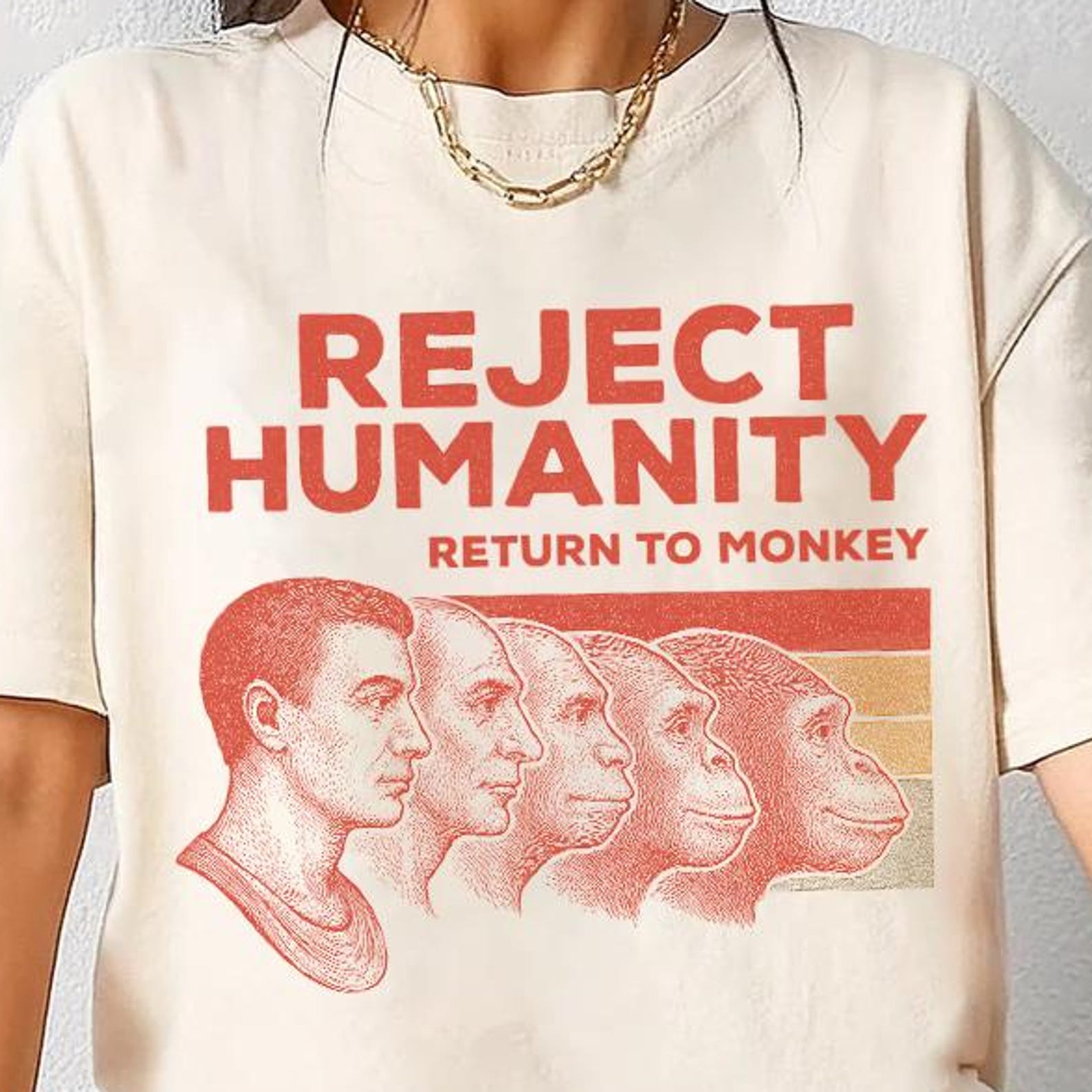 Comfort Colors Reject Humanity Shirt - Return To Monkey M