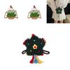 Christmas Tree Canvas Mini Crossbody Bag For Daily Wear With Soft Structure For Women