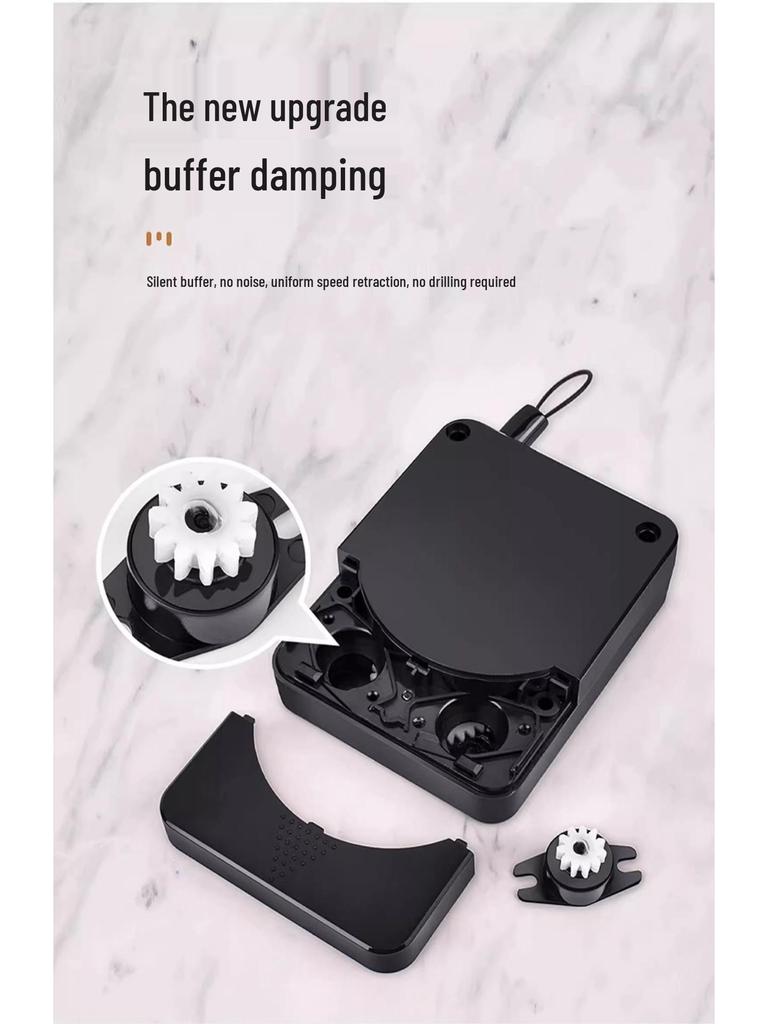 Silent Automatic Door Closer with Pull Rope for Sliding Doors 