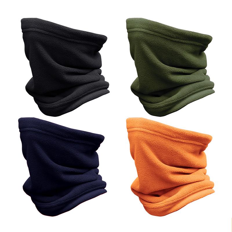 3 In 1 Fleece Neck Scarf Face Mask Balaclava Caps Ear Warmer for Outdoor Sports Camping Hiking Neck Warmer Warm Cycling Headwear