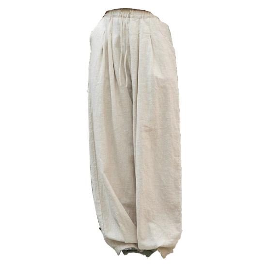 Women Casual Pants Elastic Waist Adjustable Drawstring Solid Color Wide Leg Trousers Solid Color Harem Trousers