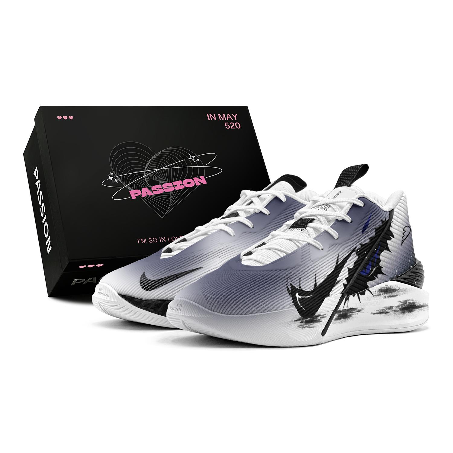 

Nike G.T. Jump Academy Geng Ghost s Eye, Gradient Spray Painting, Hand Drawn Graffiti Abrasion Resistant High top HF1804-100(TeamS1-S-BOX) 42.5