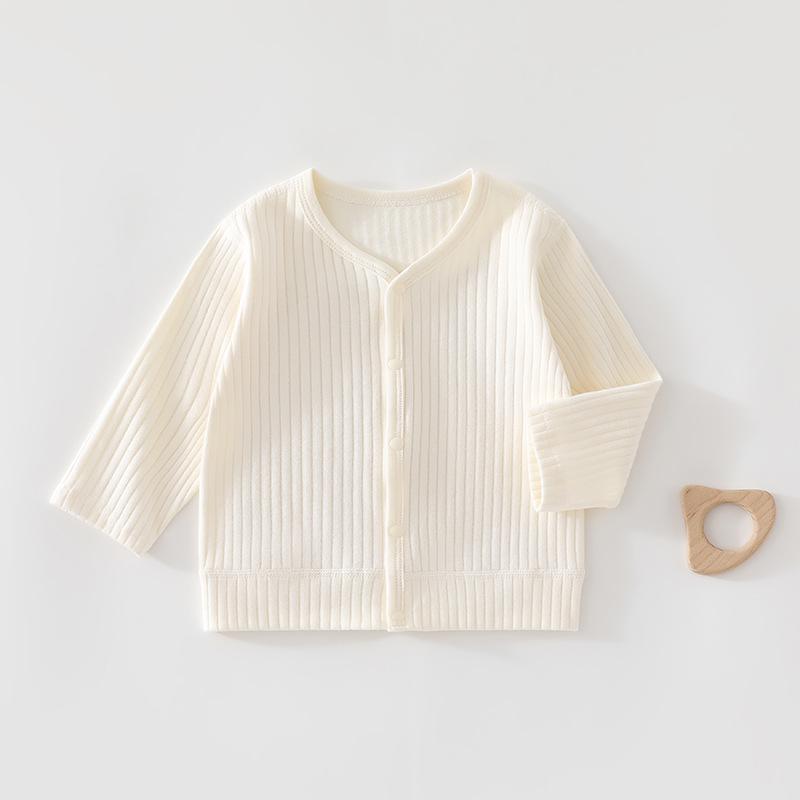 Baby Velvet Cardigan - Comfortable Long-Sleeve Top for Newborns, Ideal for Spring and Autumn Outings