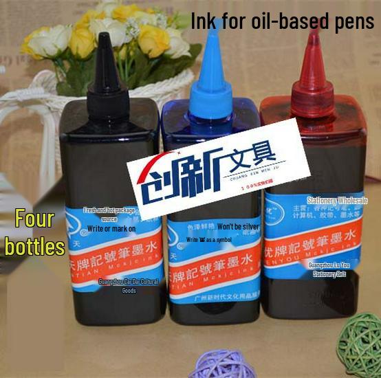 Large Tip Marker Pen Ink Refill, 500ml Bottle, Free Shipping синий