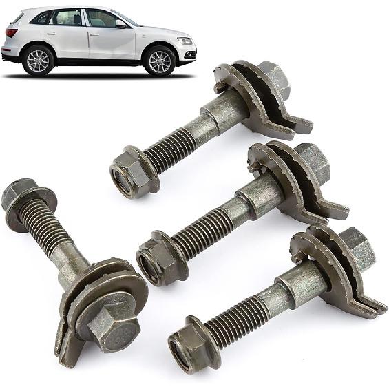 

Estink Army Steel Camber Bolts, 14mm M14x1.25 Right Hand Thread, Grade 2 Flat Head for Automotive Alignment, 4 Pack