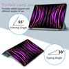 Trifold Stand Case Auto Wake/Sleep Full Protective Cover Magnetic Attachment Protective Case for iPad Pro 12.9 Inch (2025/2025)