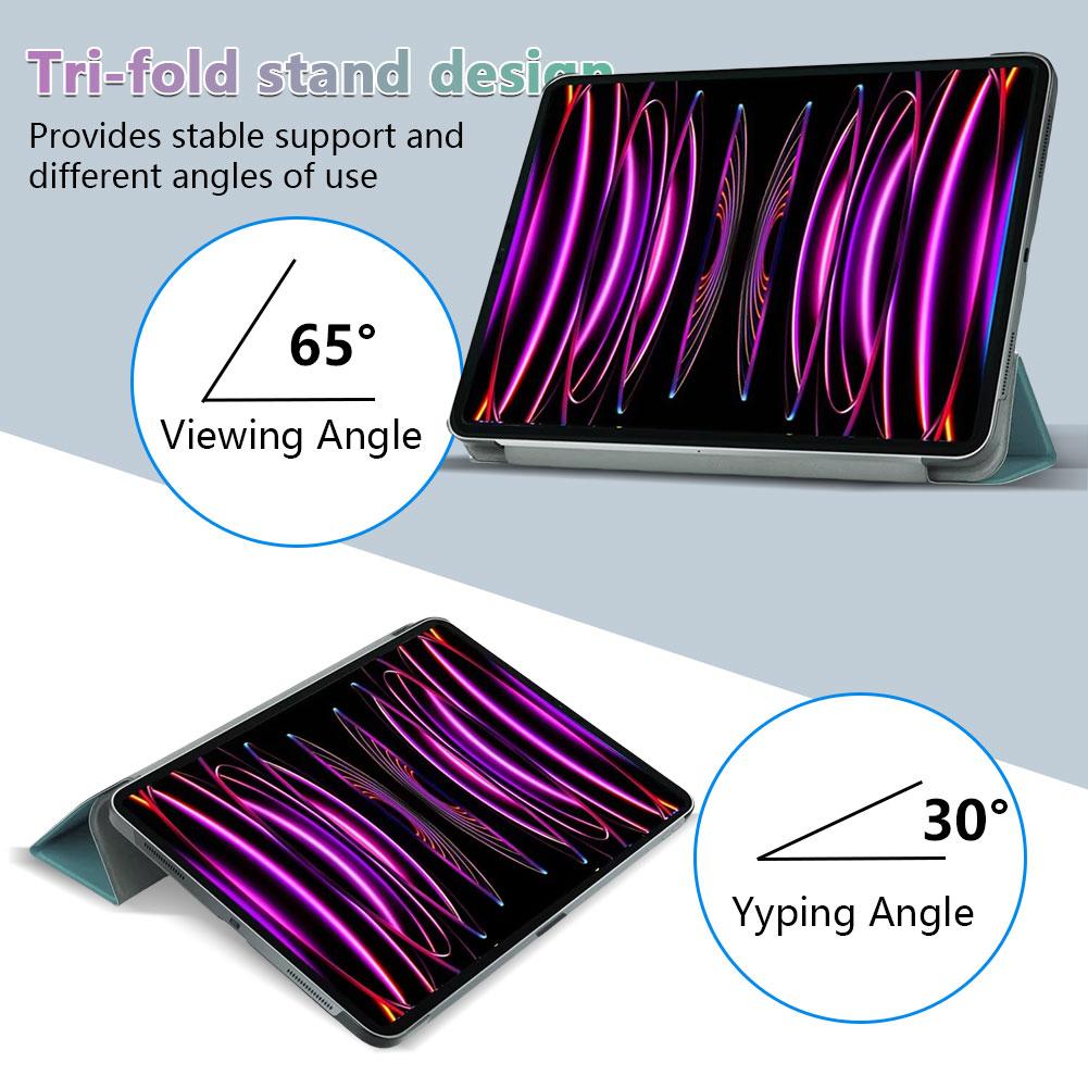 Trifold Stand Case Auto Wake/Sleep Full Protective Cover Magnetic Attachment Protective Case for iPad Pro 12.9 Inch (2025/2025)