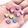 30pcs 10mm Heart Shape Fruit Beads Polymer Clay Beads Spacer Loose Beads for Jewelry Making DIY Bracelet Earring