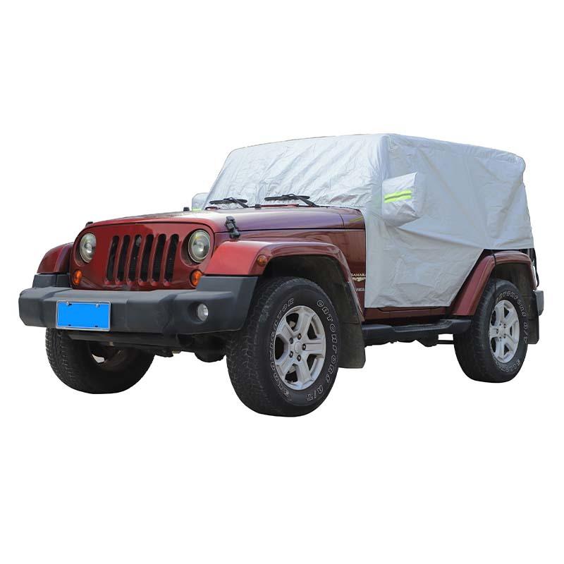 

Водонепроницаемый всепогодный солнцезащитный козырек на лобовое стекло, кожаный автомобильный чехол, подходит для Jeep Wrangler JK JL, 2-дверная версия, внешние аксессуары серебряный