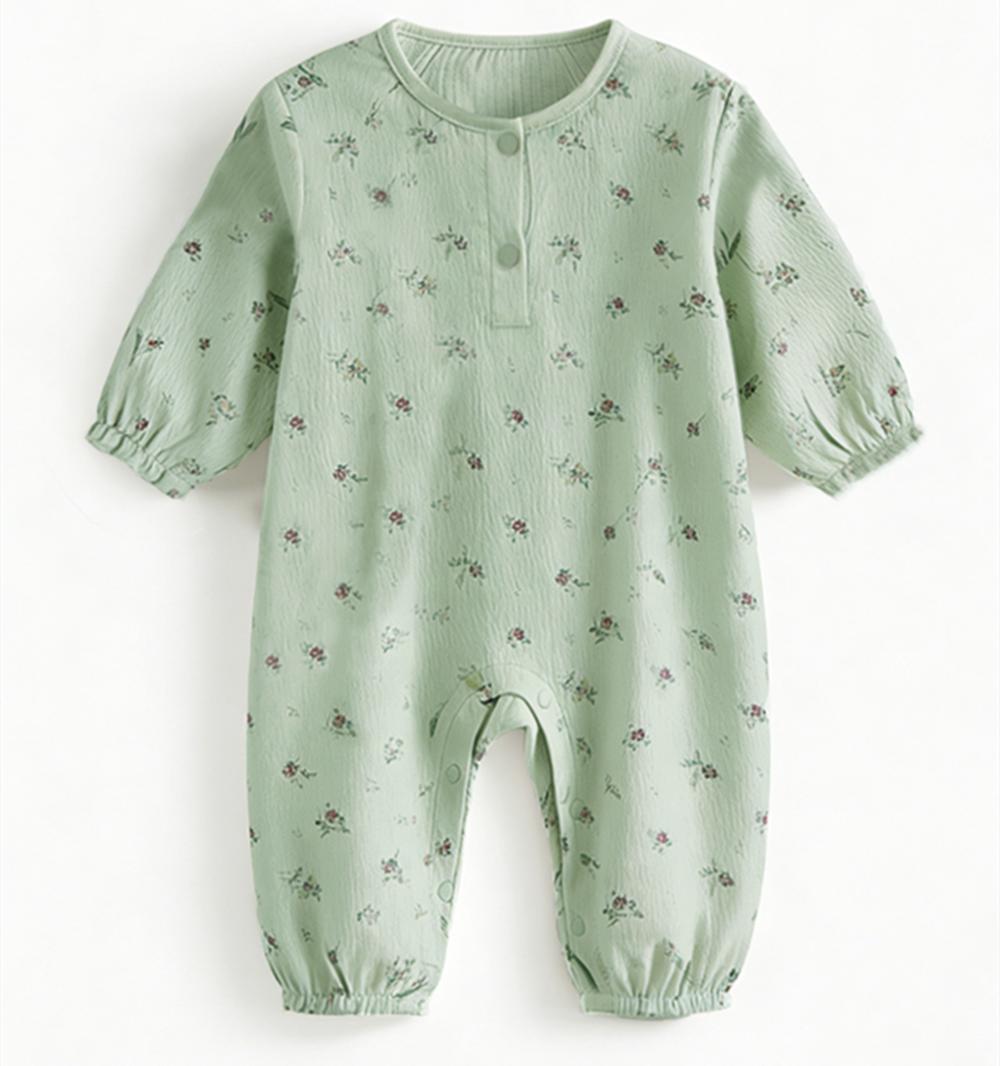 Милые ромперы для новорожденных с принтом, детские комбинезоны из органического хлопка, одежда для младенцев мальчиков и девочек 1-3M 62