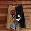 Women's Long Sleeve Halloween Print Crewneck Knit Pullover Sweater for Casual Daily Wear