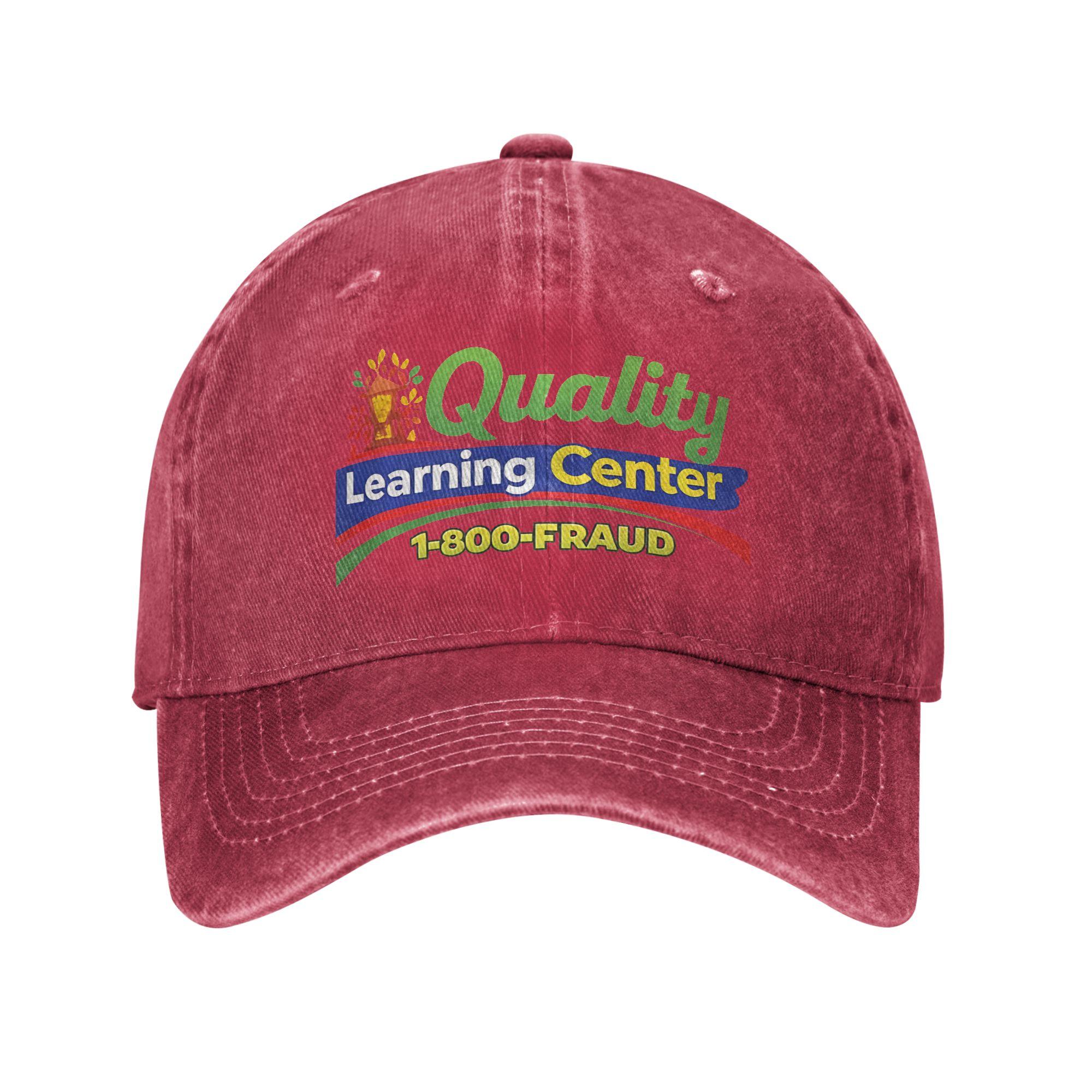 Washed Baseball Cap Quality Learning Center School Funny Quote Summer Trucker Hat For UnisexTeens Kpop Rock Sun Baseball Caps One Size