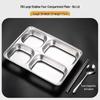 316 Stainless Steel Four-Compartment Meal Tray
