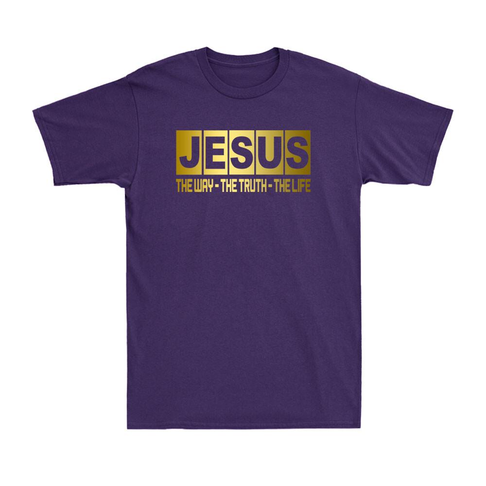 Christian Jesus The Way The Truth The Life Funny Saying Faith Gift Men s T-Shirt L