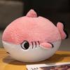 Cute Plush Shark Toy Fat Shape Shark Pillow Cushion Stuffed Fish Soft Doll Kids Toys Birthday Gift for Children