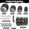 50Pcs 4 Sizes Rollers Self-Grip Hair Rollers Set Heatless DIY Heatless Hair Curlers Reusable Hair Partition Clip