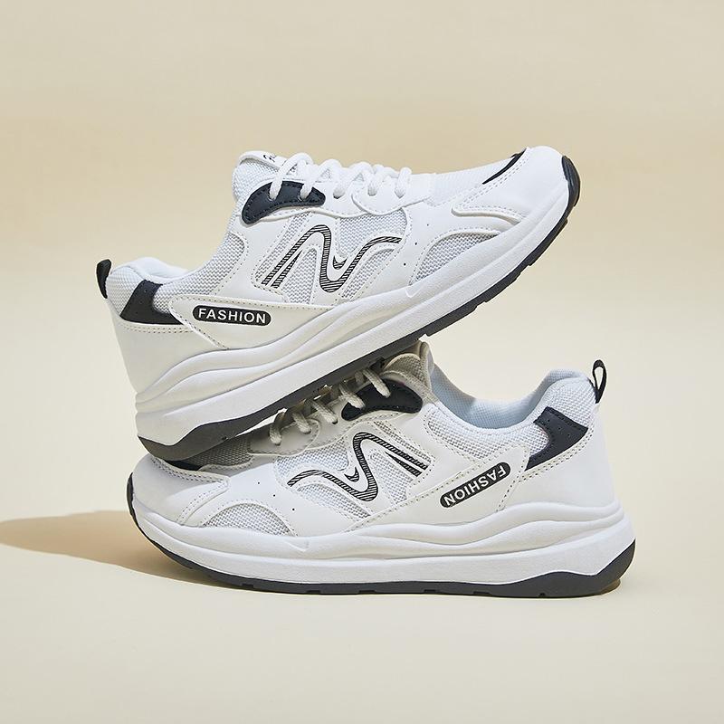 Dámské běžecké tenisky nazouvací lehké robustní platformové tenisky pro ženy pohodlné ležérní vycházkové boty šněrovací prodyšné tenisové tenisky