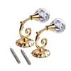 Metal Large Crystal Ball Curtain Hooks Tassel Wall Tie Back Holder Hanger