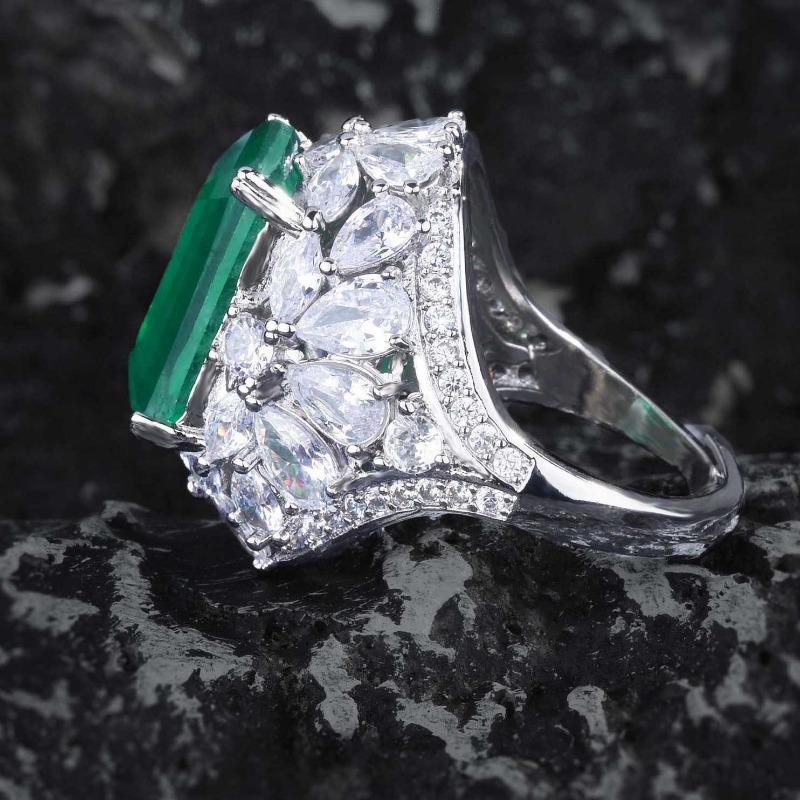 Sace Gems Klasický zirkonový prsten ze slitiny mědi Náhrdelník Soupravy šperků Dárky na svatbu