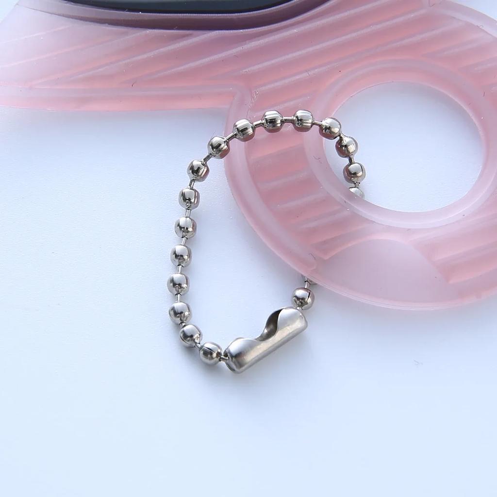 50-300 Strings Round Ball Bead Chains Length Keychain Tag Bulk Chains with Connector for DIY Pendant Jewelry Bag Accessories
