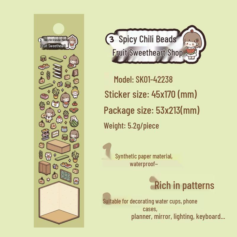 Muzili Deco Dot Stickers - Little Nose Ga - M5 Journal Decoration