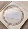 Koreaanse Retro Parel Strass Kwast Choker met Bloem Strik Design