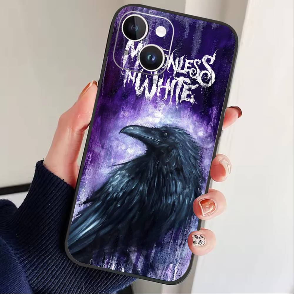 

D-Motionless In W-White Phone Case For iPhone 16,15,14,13,12,17,Pro Max,Plus Silicone Black Case iPhone13