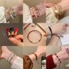 Lucky Red Bamboo Silver Bracelet & Anklet for Men and Women – Perfect Gift for Birthdays, Postgraduate Exam, or Anniversaries