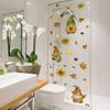 Tj18010 Pygmy Autumn Sunflower Bronzing Wall Sticker Decoration Children'S Room Bedroom Background Self-Adhesive Wall Sticker