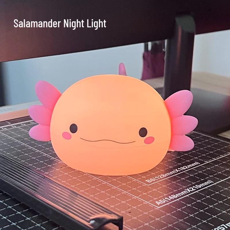 Axolotl Silicone Night Light - Creative Bedside Atmosphere Lamp & Gift Ornament
