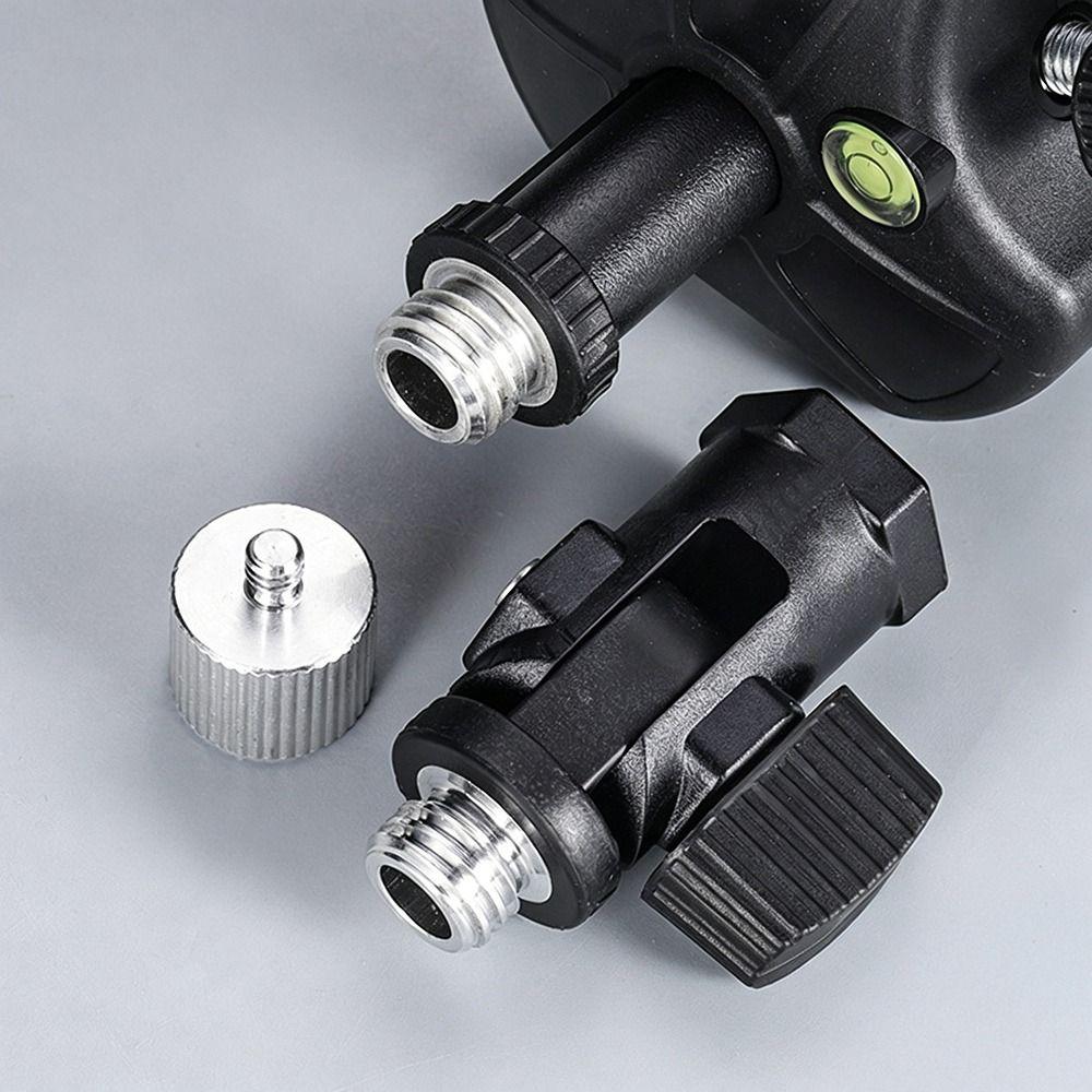 Aluminum Alloy Tripod Adapter Bubble Level Multi-Adjustment Laser Level Stand Quick Setup Tiltable Laser Level Tripod