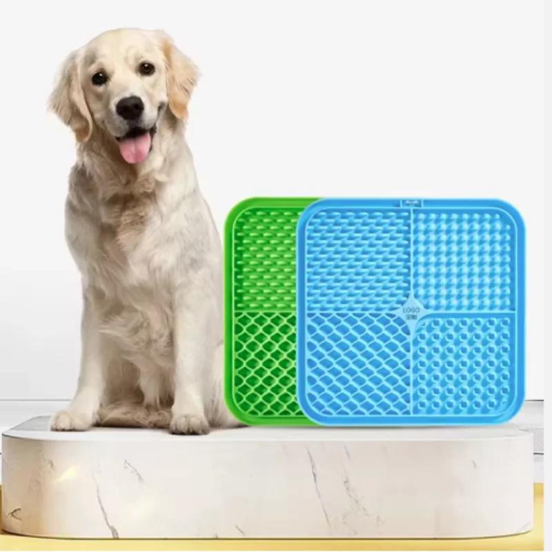 Haustier Leckmatte Silikon Hunde Haustier Langsamfressnapf für Hunde Baden Ablenkung Silikon Hunde Saugfuß Futtertraining Hunde Futterzubehör
