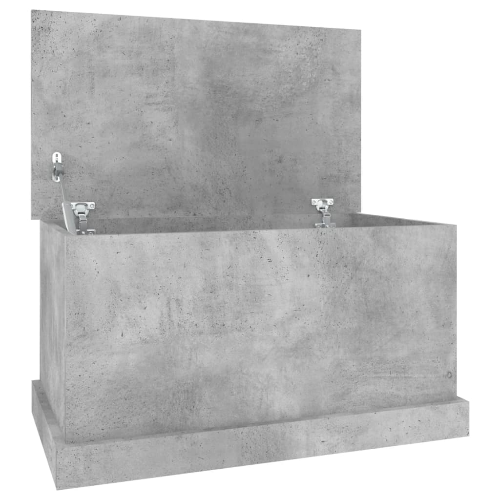 Storage Chest Concrete Grey 70 x 40 x 38 cm Engineered Wood