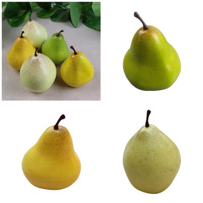 Realistic Foam Pear for Dining Room Table Centerpieces Artificial Fruit Ornament Kitchen Decoration Accessories