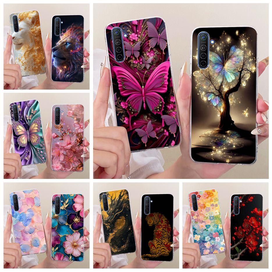 For Realme X2 Case Realme XT RMX1921 Luxury Butterfly Tree Painted Cover Soft Slim Phone Cases For Realme X2 Pro RealmeXT Fundas