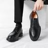 White leather shoes British photography wedding studio hosts the performance Business heightening suit best man wedding groom shoes