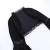 Dark Spring/Summer Lace Bell Sleeve Casual Black Cardigan Top